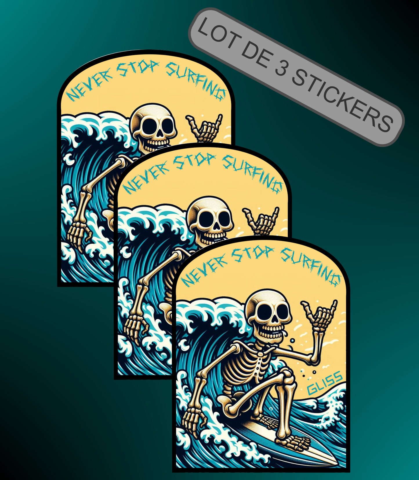 Sticker Never stop