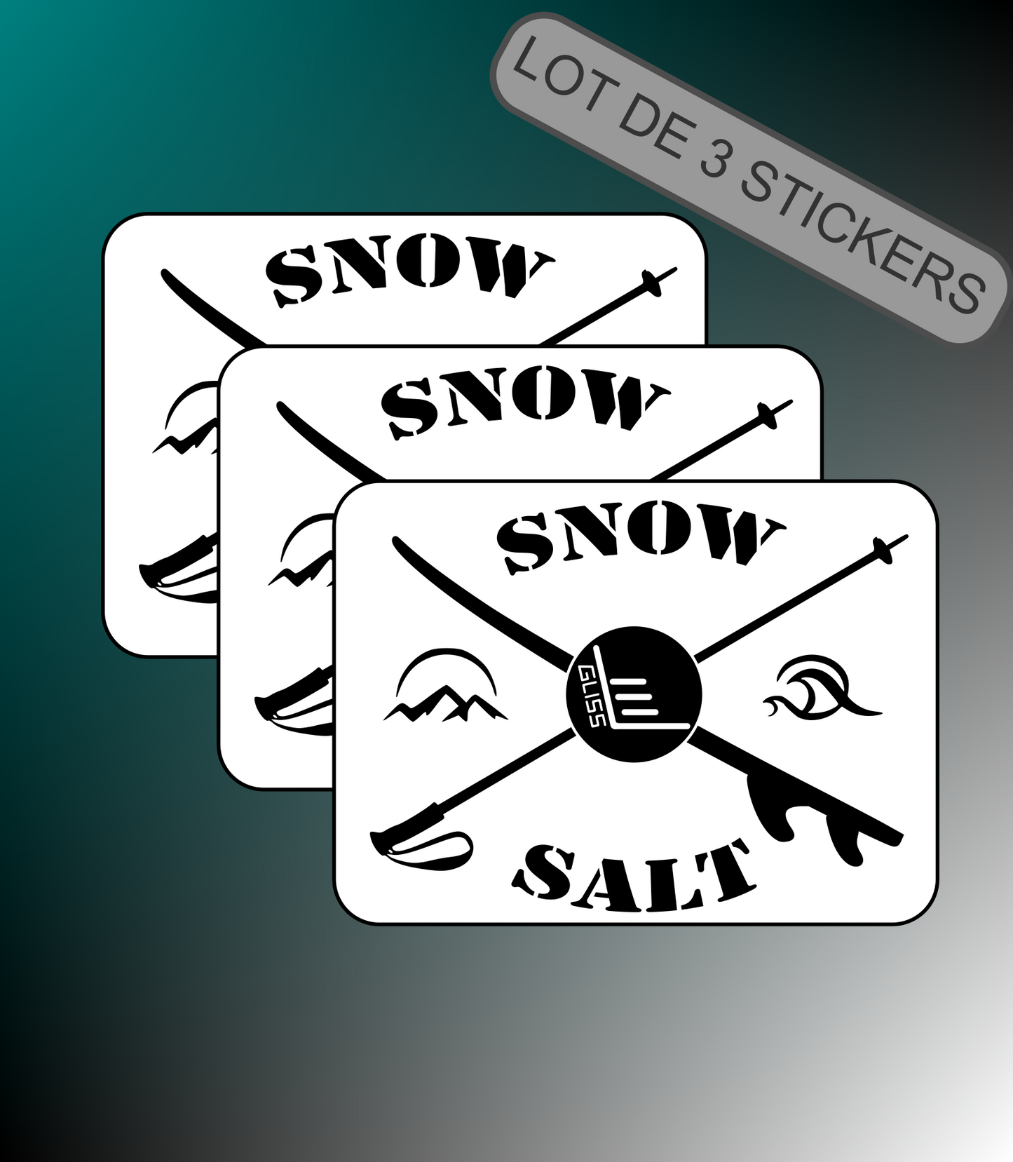Sticker Snow Salt